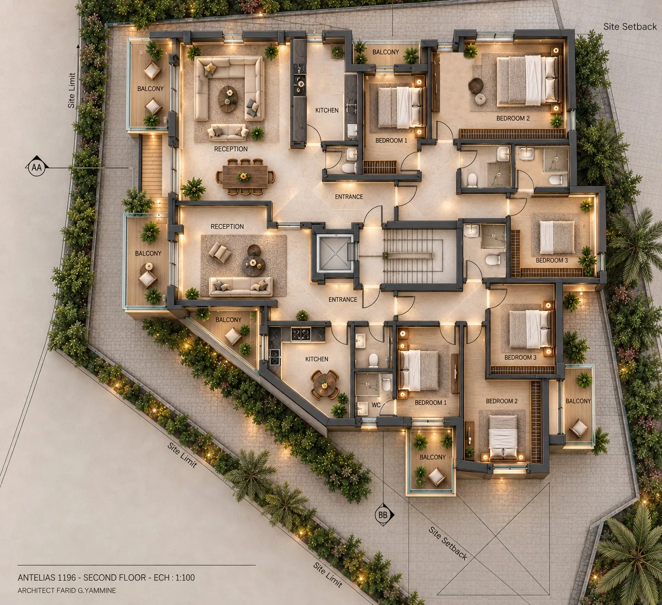 Antelias Lot 1196 typical floor plan
