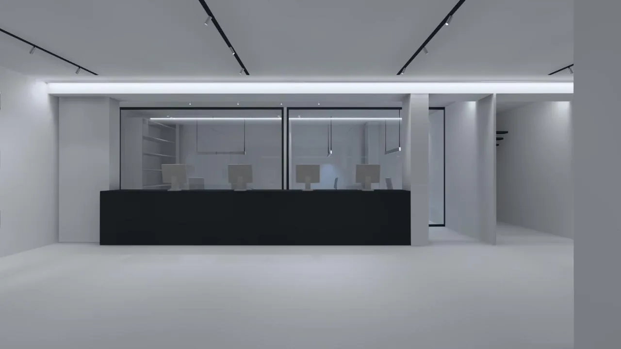 Gree Showroom Zalka lighting study